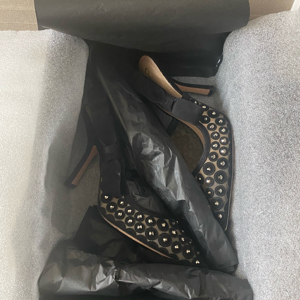 J'ADIOR SLINGBACK PUMP - With crystals